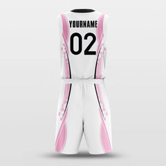 Cikers Sports Basketball Uniforms Cherry Blossom - Customized Basketball Jersey Set Sublimated