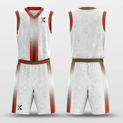 Cikers Sports Basketball Uniforms Christmas Map - Customized Basketball Jersey Set Design