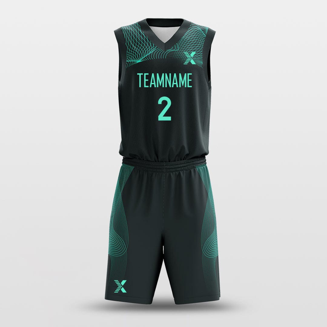 Cikers Sports Basketball Uniforms Classic Grid - Customized Basketball Jersey Design for Team