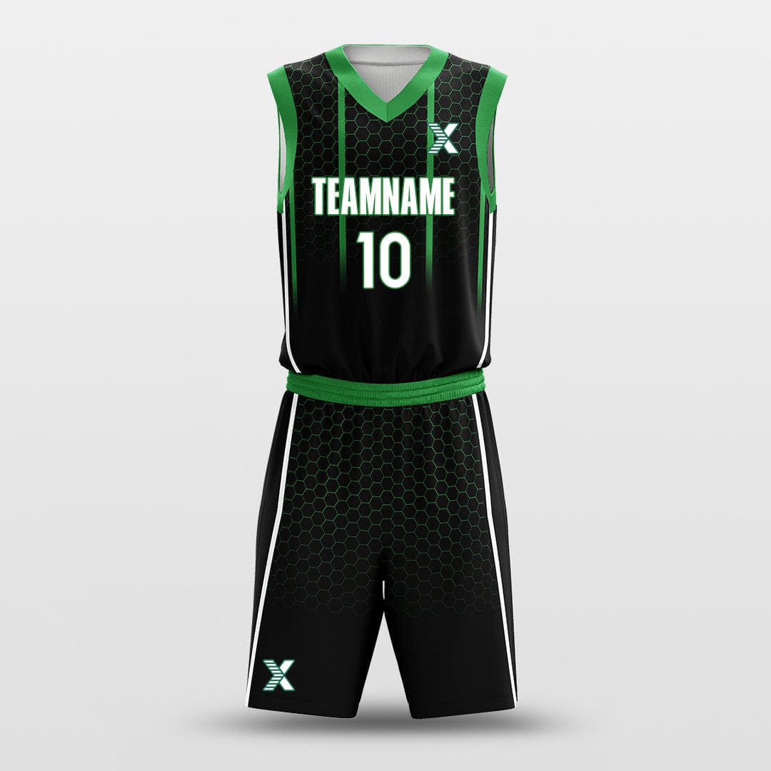 Cikers Sports Basketball Uniforms Crocodile Green - Customized Basketball Jersey Set Sublimated BK160605S