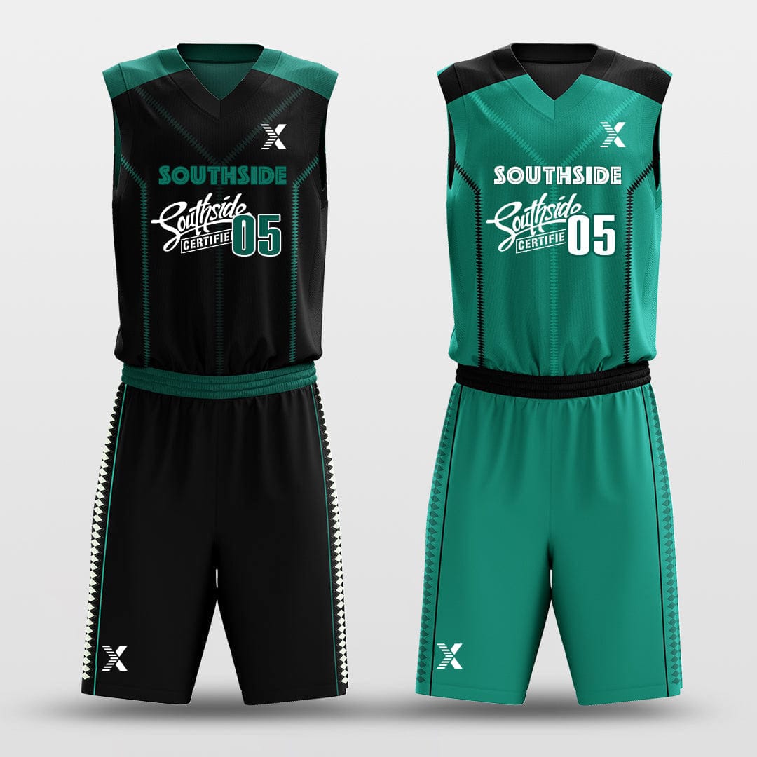 Cikers Sports Basketball Uniforms Direction - Customized Reversible Sublimated Basketball Uniforms