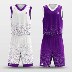 Cikers Sports Basketball Uniforms Geometry Stacking - Custom Reversible Basketball Jersey Set Sublimated BK260111S
