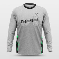 Cikers Sports Basketball Uniforms Ghost Fire - Customized Baggy Long Sleeve Shooting Jersey