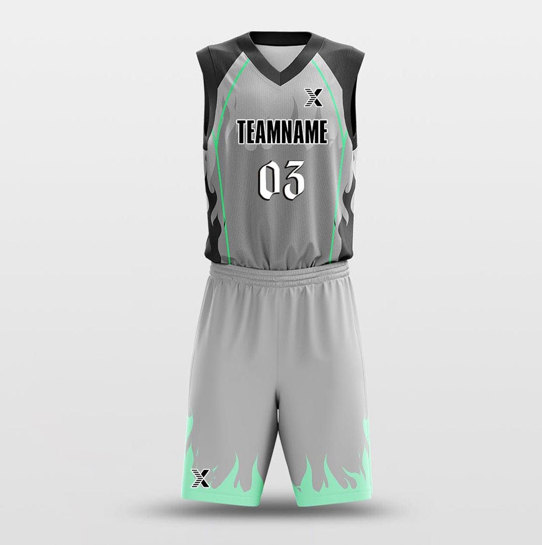 Cikers Sports Basketball Uniforms Ghost Fire - Customized Basketball Jersey Design for Team
