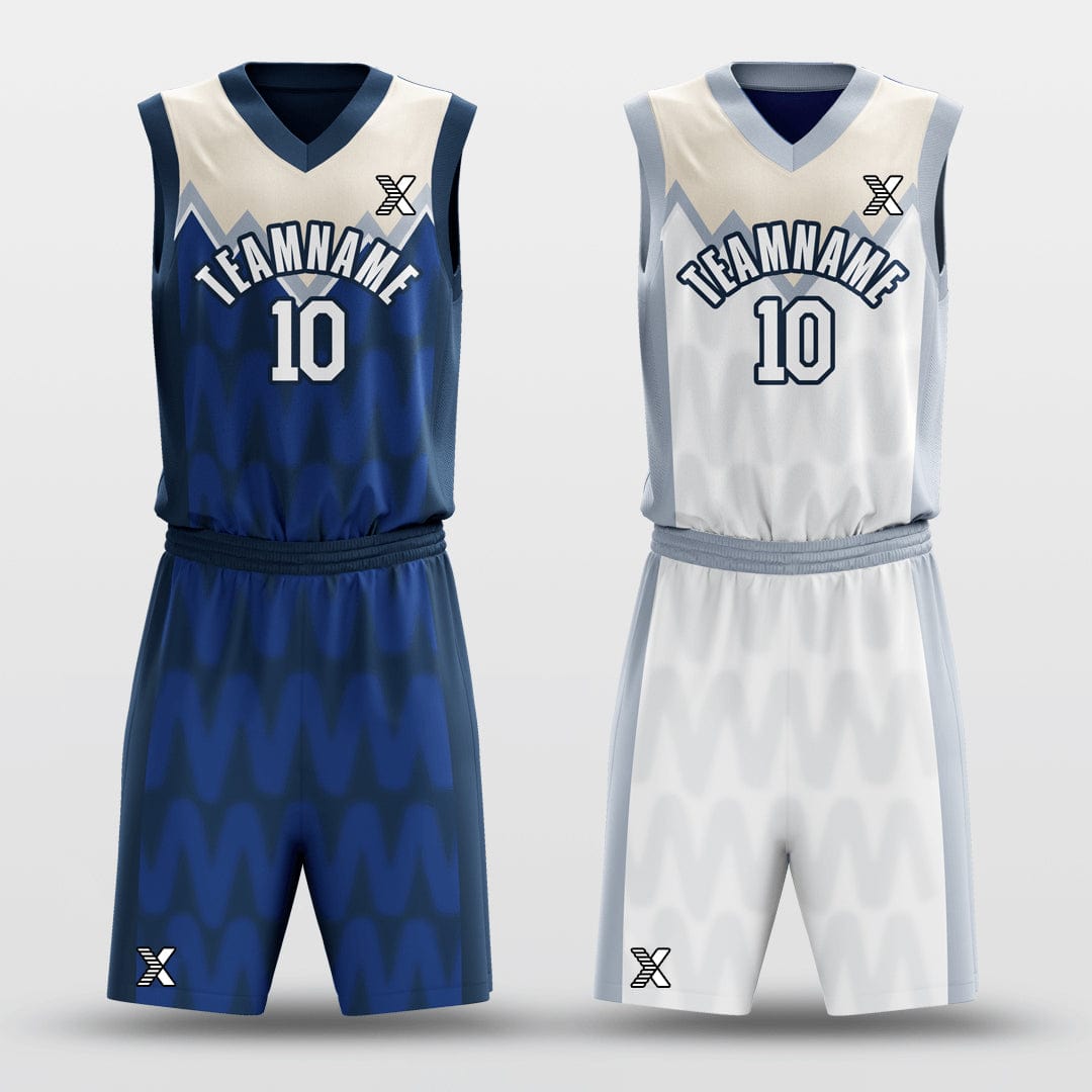 Cikers Sports Basketball Uniforms Gleaming- Custom Reversible Basketball Jersey Set Sublimated