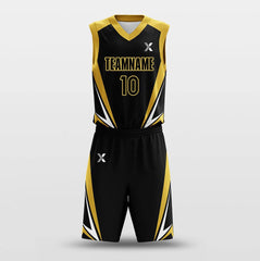 Cikers Sports Basketball Uniforms Golden Armor Glory - Customized Basketball Jersey Set Design BK160128S