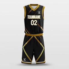 Cikers Sports Basketball Uniforms Golden Energy - Customized Basketball Jersey Set Sublimated