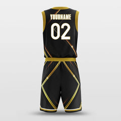 Cikers Sports Basketball Uniforms Golden Energy - Customized Basketball Jersey Set Sublimated