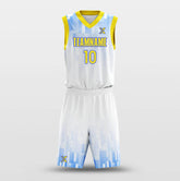 Cikers Sports Basketball Uniforms Gradient blocks - Customized Basketball Jersey Set Sublimated