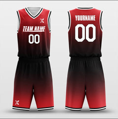 Cikers Sports Basketball Uniforms Gradual Flame - Customized Basketball Jersey Design