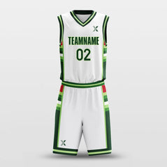 Cikers Sports Basketball Uniforms Green Mood - Customized Basketball Jersey Set Sublimated