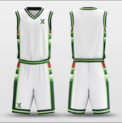 Cikers Sports Basketball Uniforms Green Mood - Customized Basketball Jersey Set Sublimated