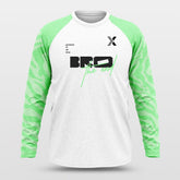 Cikers Sports Basketball Uniforms Green / S Bamboo - Customized Baggy Long Sleeve Shooting Jersey