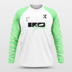 Cikers Sports Basketball Uniforms Green / S Bamboo - Customized Baggy Long Sleeve Shooting Jersey