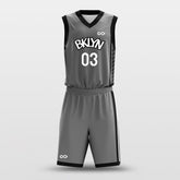Cikers Sports Basketball Uniforms Grey / S Grizzly Bear - Custom Sublimated Basketball Uniform Set