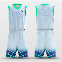 Cikers Sports Basketball Uniforms Gridding - Customized Basketball Jersey Set Design