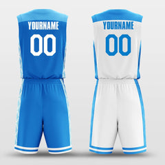 Cikers Sports Basketball Uniforms Ice Crystals - Customized Reversible Basketball Jersey Set Design BK260607S