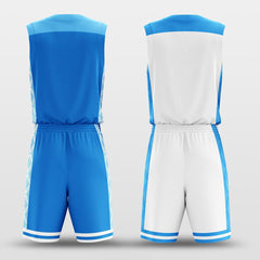 Cikers Sports Basketball Uniforms Ice Crystals - Customized Reversible Basketball Jersey Set Design BK260607S