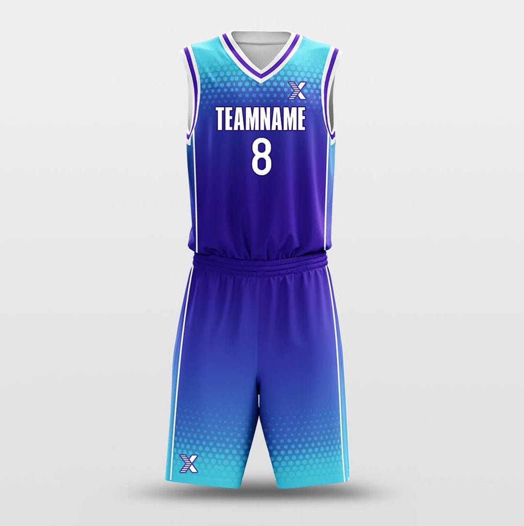 Cikers Sports Basketball Uniforms Ice Lake - Customized Basketball Jersey Set Design