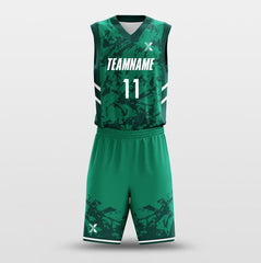 Cikers Sports Basketball Uniforms Ink Wash - Customized Basketball Jersey Design for Team