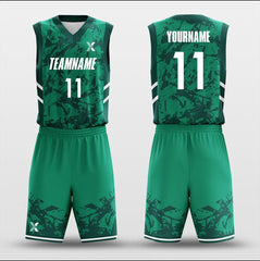 Cikers Sports Basketball Uniforms Ink Wash - Customized Basketball Jersey Design for Team