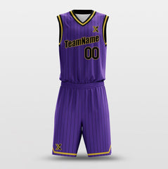 Cikers Sports Basketball Uniforms Lakers Purple - Customized Basketball Jersey Design for Team
