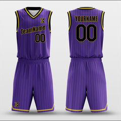 Cikers Sports Basketball Uniforms Lakers Purple - Customized Basketball Jersey Design for Team
