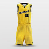 Cikers Sports Basketball Uniforms Lakers Yellow - Customized Basketball Jersey Design for Team