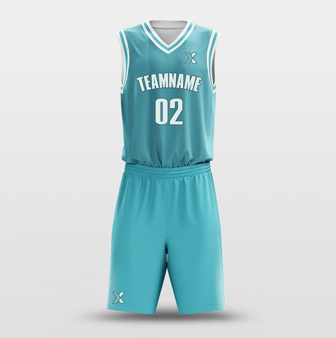 Cikers Sports Basketball Uniforms Lune Blue - Customized Basketball Jersey Design for Team