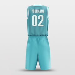 Cikers Sports Basketball Uniforms Lune Blue - Customized Basketball Jersey Design for Team