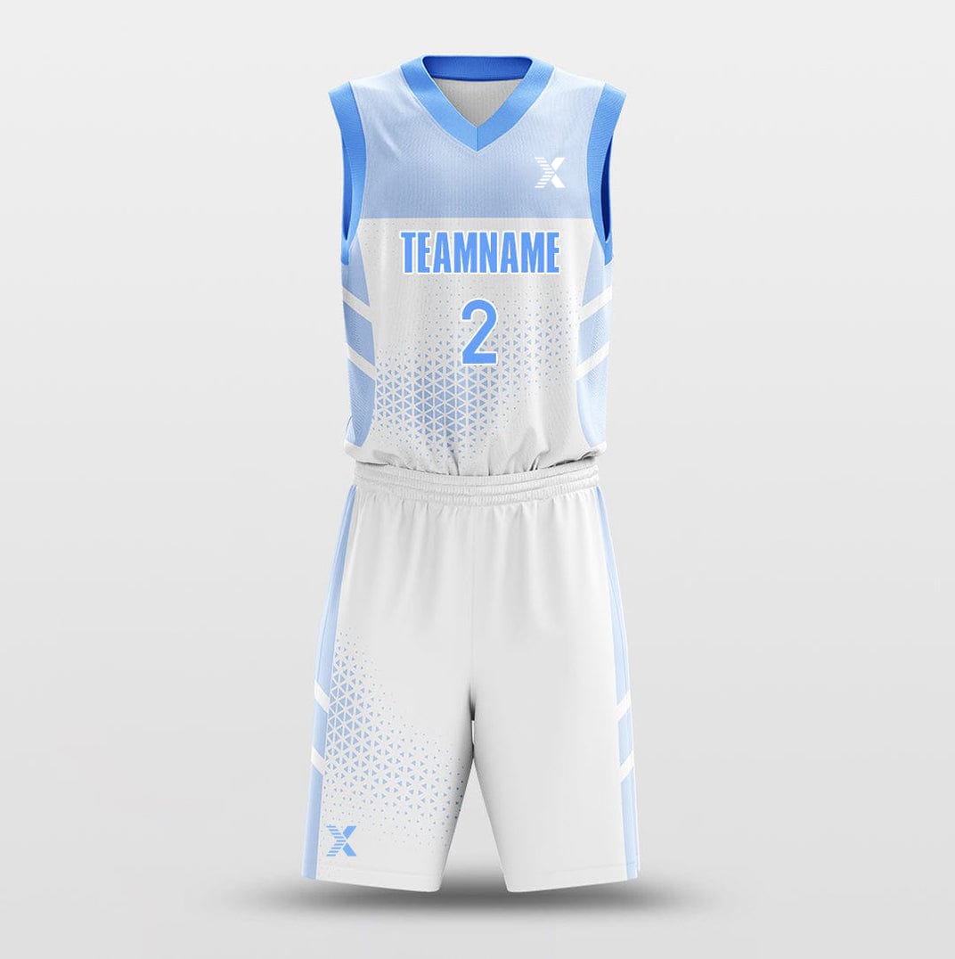 Cikers Sports Basketball Uniforms Matrix White - Customized Basketball Jersey Design Gradient
