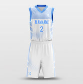 Cikers Sports Basketball Uniforms Matrix White - Customized Basketball Jersey Design Gradient