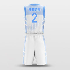 Cikers Sports Basketball Uniforms Matrix White - Customized Basketball Jersey Design Gradient