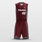 Cikers Sports Basketball Uniforms Miami Heat Red - Customized Basketball Jersey Design