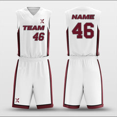 Cikers Sports Basketball Uniforms Miami Heat White - Customized Basketball Jersey Design