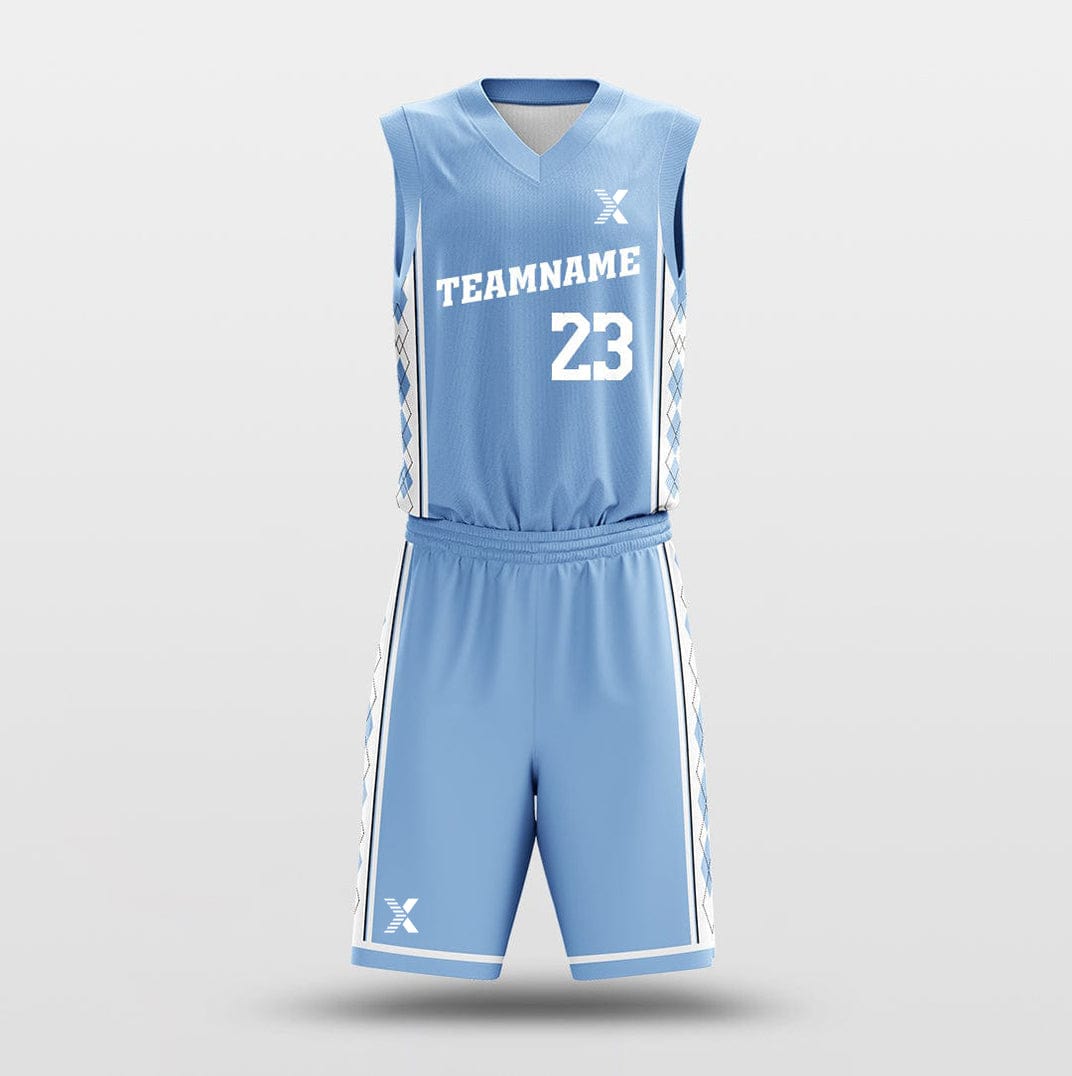 Cikers Sports Basketball Uniforms NCAA Blue - Customized Basketball Jersey Design for Team