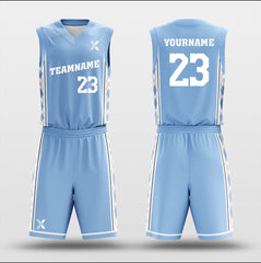 Cikers Sports Basketball Uniforms NCAA Blue - Customized Basketball Jersey Design for Team