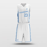 Cikers Sports Basketball Uniforms NCAA White - Customized Basketball Jersey Design for Team