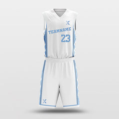 Cikers Sports Basketball Uniforms NCAA White - Customized Basketball Jersey Design for Team