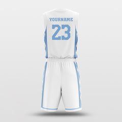 Cikers Sports Basketball Uniforms NCAA White - Customized Basketball Jersey Design for Team