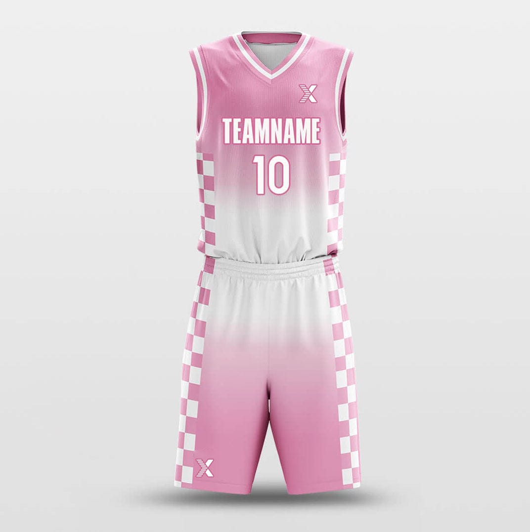 Cikers Sports Basketball Uniforms Neon Checkerboard - Customized Basketball Jersey Set Design BK160106S