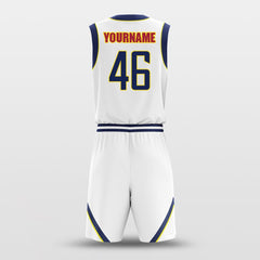 Cikers Sports Basketball Uniforms Nuggets White - Customized Basketball Jersey Design for Team