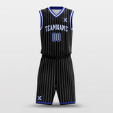 Cikers Sports Basketball Uniforms Ocean Black - Customized Basketball Jersey Design for Team