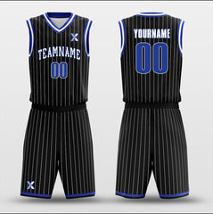 Cikers Sports Basketball Uniforms Ocean Black - Customized Basketball Jersey Design for Team