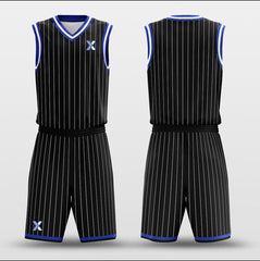 Cikers Sports Basketball Uniforms Ocean Black - Customized Basketball Jersey Design for Team