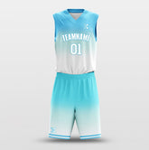 Cikers Sports Basketball Uniforms Ocean Blue - Customized Basketball Jersey Design for Team