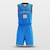 Cikers Sports Basketball Uniforms Ocean Blue - Customized Basketball Jersey Design for Team