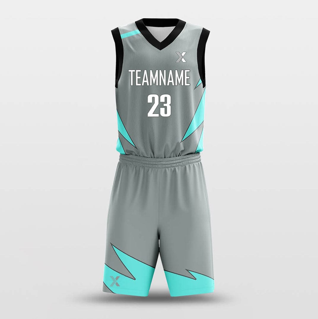Cikers Sports Basketball Uniforms Ocean Wave - Customized Basketball Jersey Set Sublimated BK160631S