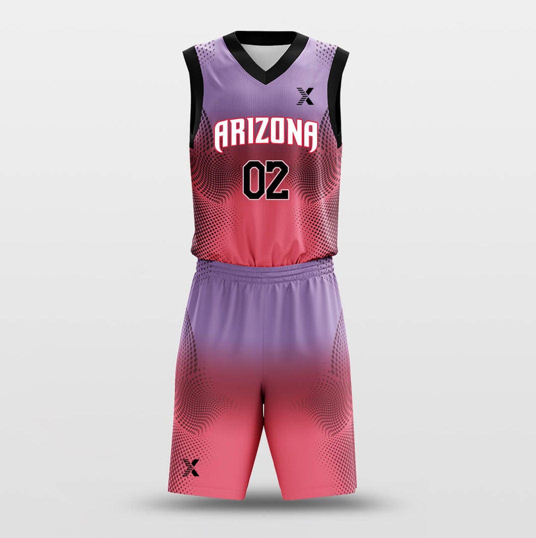 Cikers Sports Basketball Uniforms Opera powder - Customized Basketball Jersey Set Sublimated