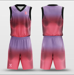 Cikers Sports Basketball Uniforms Opera powder - Customized Basketball Jersey Set Sublimated